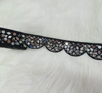 Mirrorwork black lace - LH A58Lace Hut Lace Hut