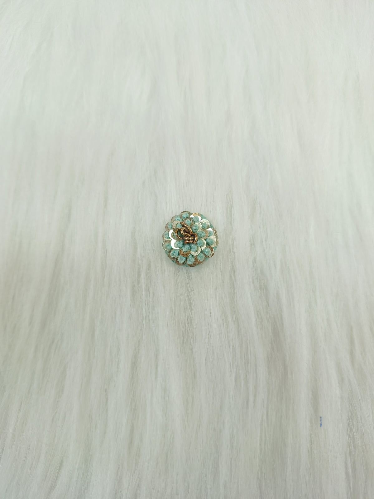 Embroidery and sequence handwork light blue bundle - LH B122