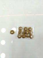 Zardosi and gotta handwork antique gold Button - LH B116Lace Hut Lace Hut