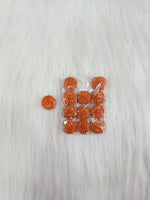 Zardosi and Embroidery handwork orange Button - LH B160