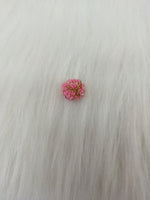 Zardosi and Embroidery handwork baby pink Button - LH B133