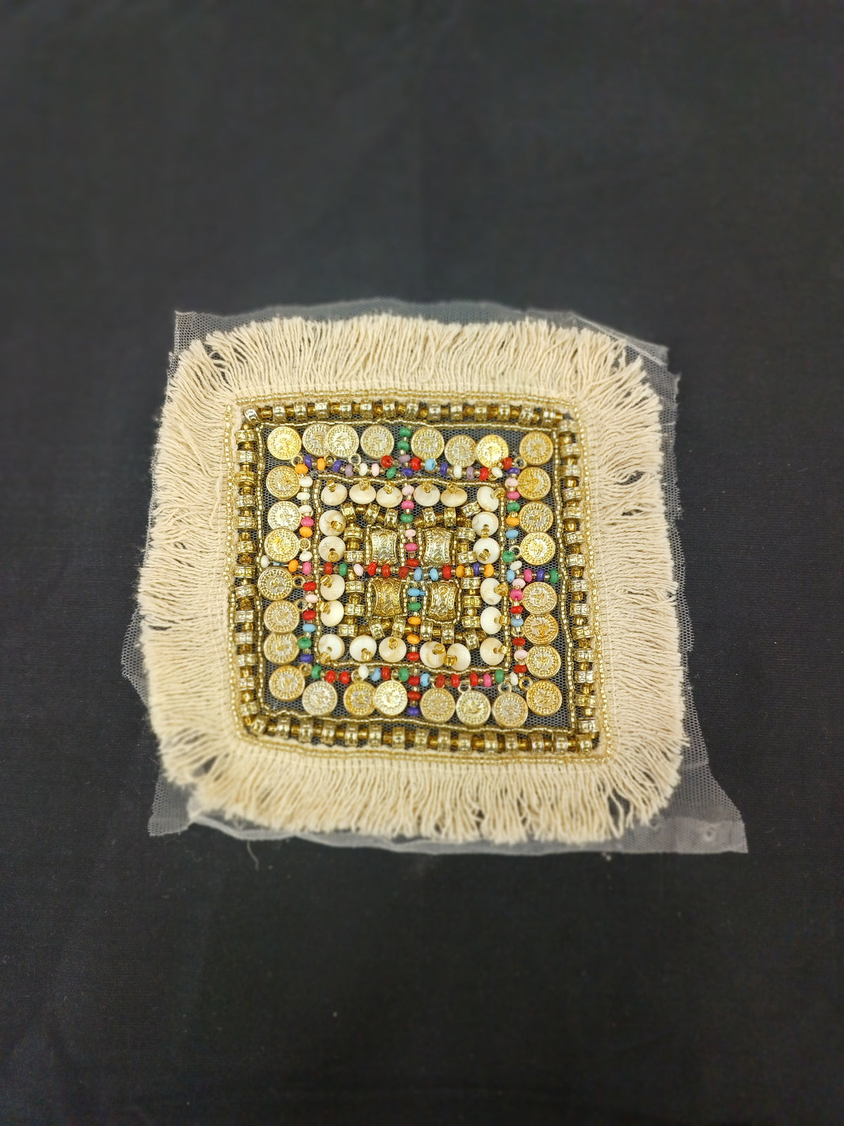 Boho handwork multi with golden patch - LH D16