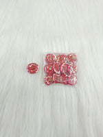 Embroidery and sequence handwork Rani pink Button - LH B120