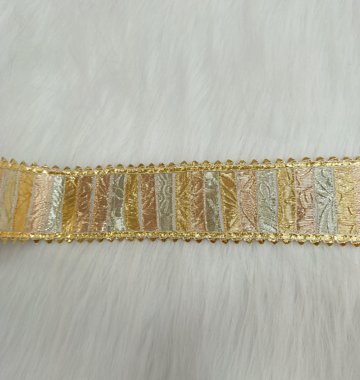 Gold silver and Rose gold gota Patti work lace - LH A65
