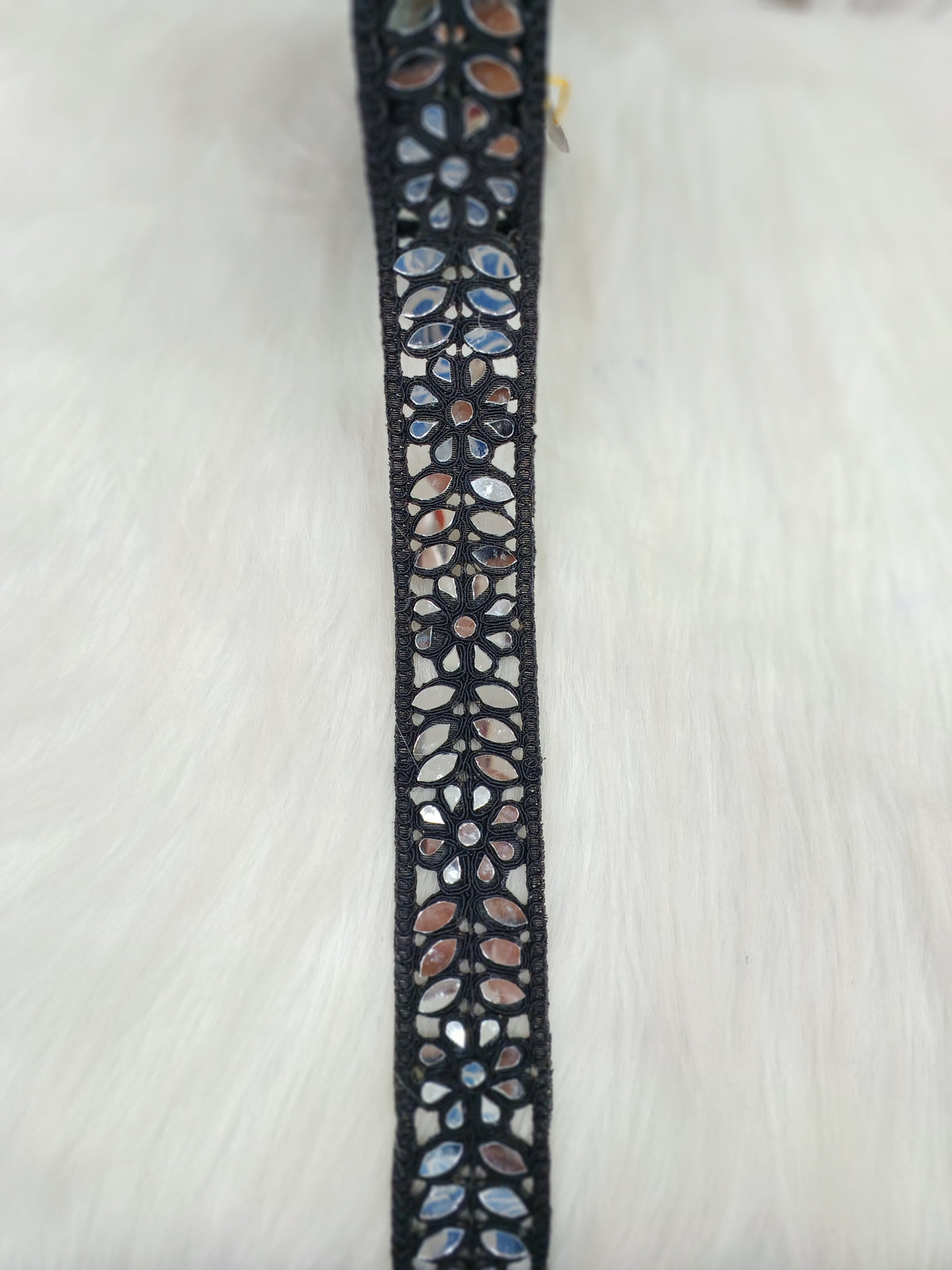 Mirrorwork black lace - LH A59Lace Hut Lace Hut