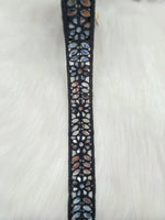 Mirrorwork black lace - LH A59Lace Hut Lace Hut