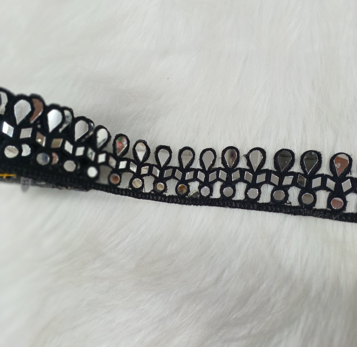 Mirror work black lace - LH A57Lace Hut Lace Hut
