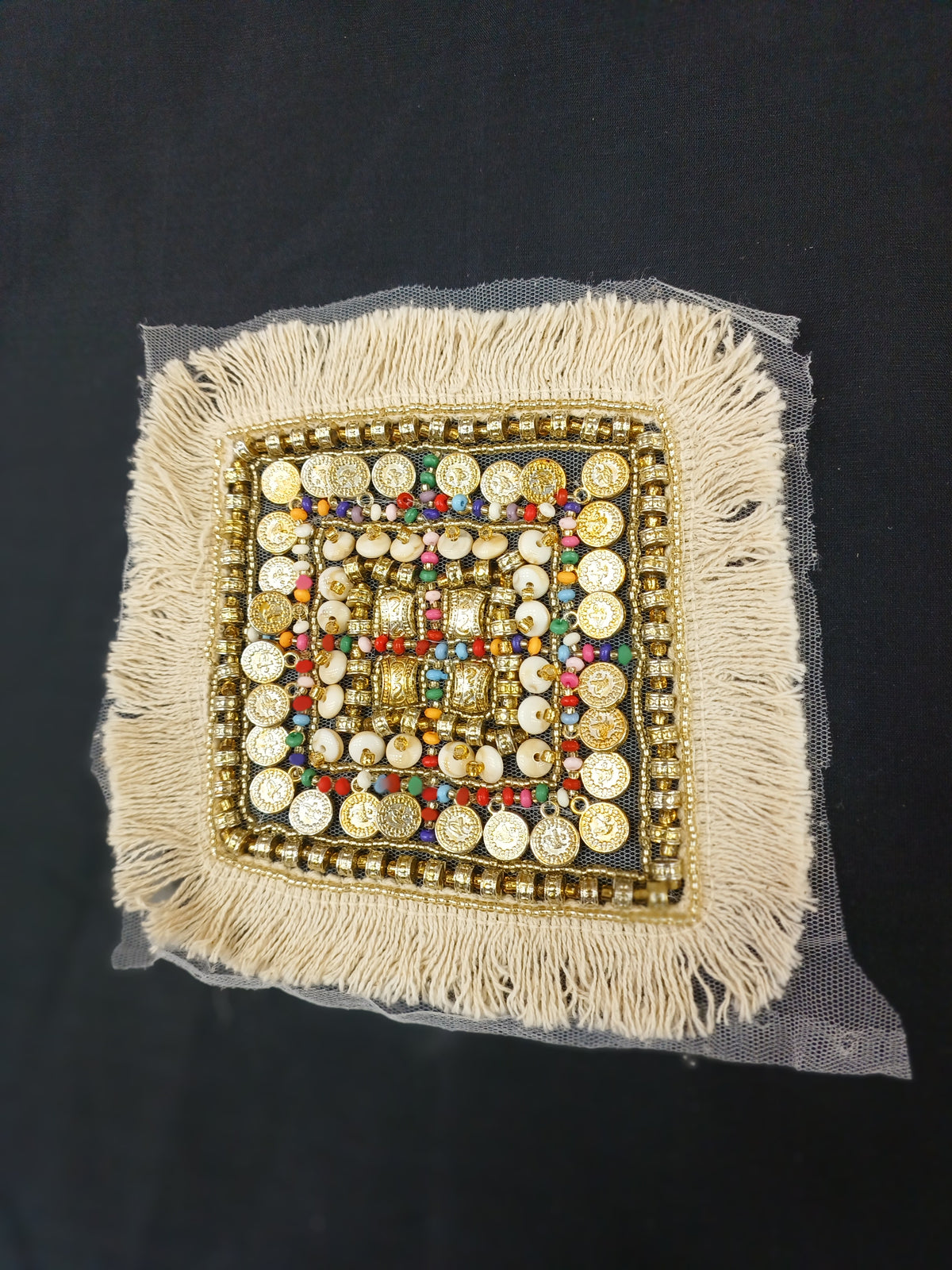 Boho handwork multi with golden patch - LH D16