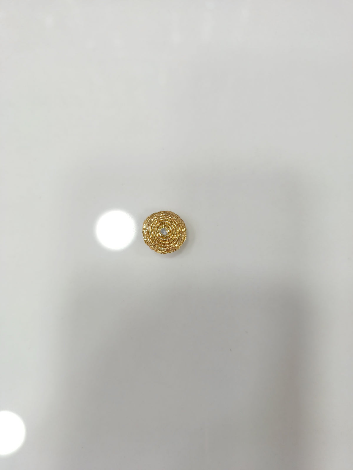 Zardosi handwork golden Button - LH B110Lace Hut Lace Hut