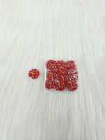 Zardosi and Embroidery handwork magenta pink Button - LH B134
