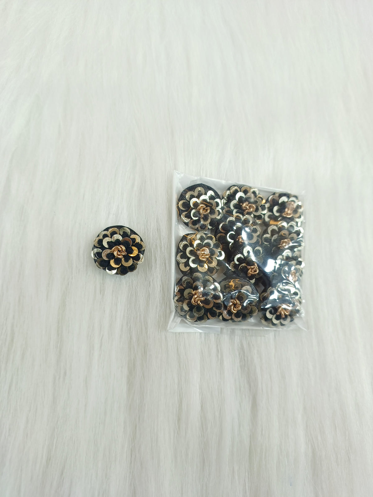 Embroidery and sequence handwork black bundle - LH B123