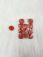 Zardosi and Embroidery handwork Red Button - LH B159