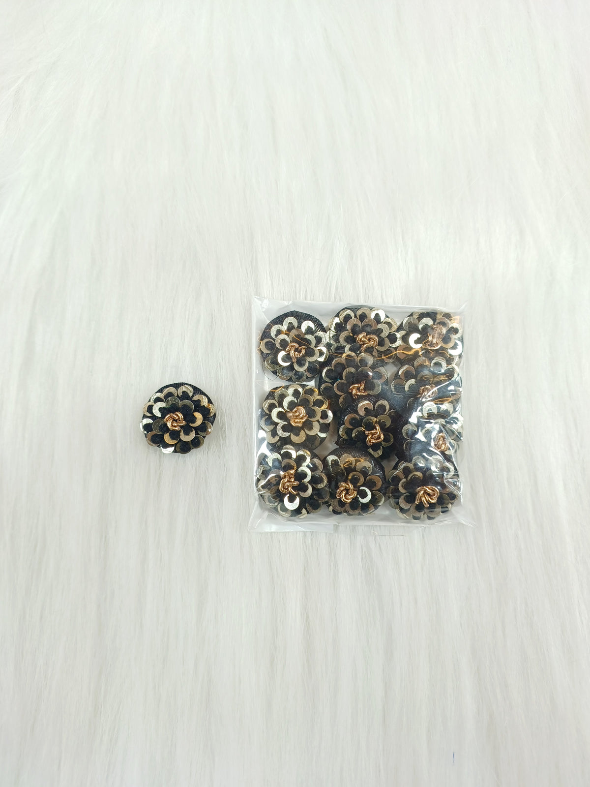 Embroidery and sequence handwork black bundle - LH B123