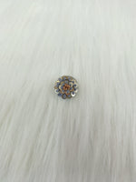 Embroidery and sequence handwork Grey Button - LH B129
