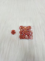 Embroidery and sequence handwork Red Button - LH B121
