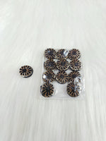 Zardosi and Embroidery handwork black Button - LH B149