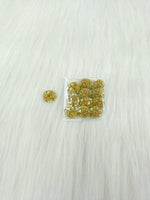 Zardosi and Embroidery handwork lime green button - LH B142
