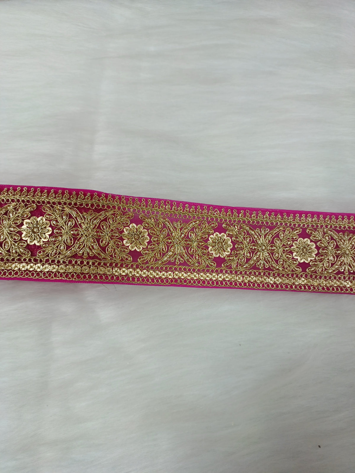 Magenta pink lace Jari work net base lingerie from Lace Hut, featuring intricate floral embroidery and delicate design.