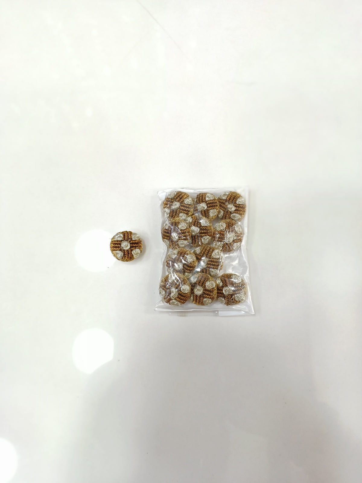 Jari handwork antique gold Button - LH B111Lace Hut Lace Hut