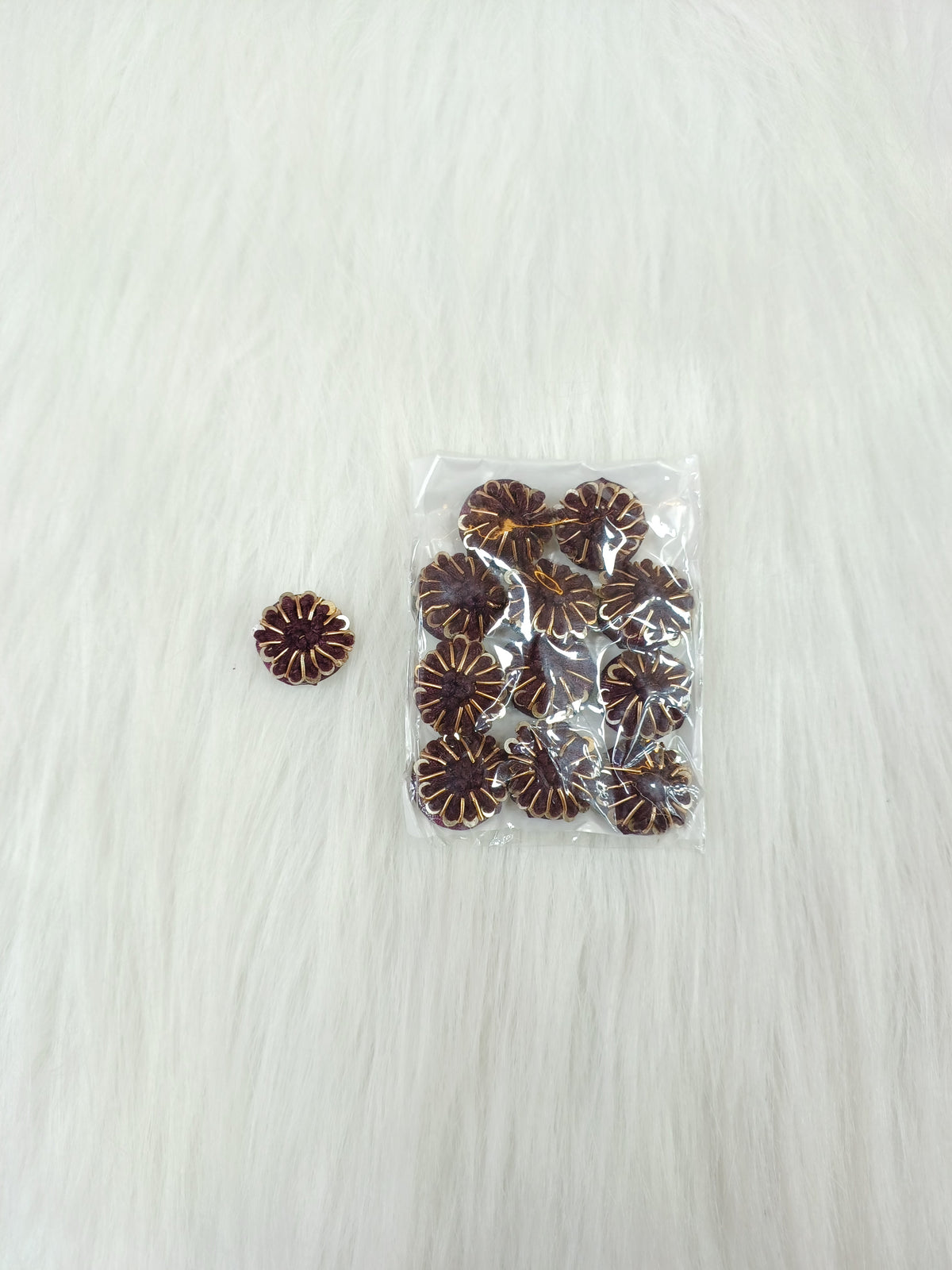 Zardosi and Embroidery handwork vine Button - LH B148
