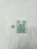 Zardosi and Embroidery handwork powder blue Button - LH B152