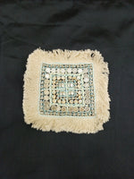 Boho handwork light blue with off white patch - LH D15
