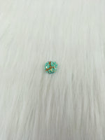 Zardosi and Embroidery handwork mint green button - LH B138