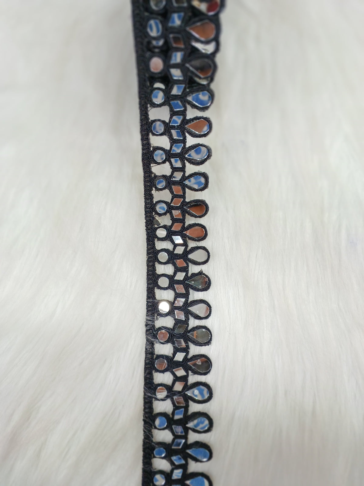 Mirror work black lace - LH A57Lace Hut Lace Hut