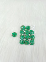 Zardosi and Embroidery handwork green button - LH B150