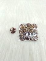 Embroidery and sequence handwork vine Button - LH B131