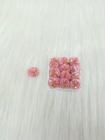 Zardosi and Embroidery handwork baby pink Button - LH B133