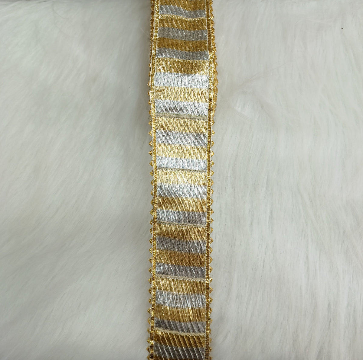 Gota Patti work gold and silver lace - LH A67