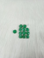 Zardosi and Embroidery handwork green button - LH B150