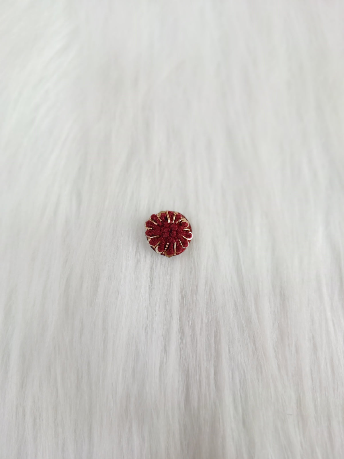Zardosi and Embroidery handwork marun Button - LH B163