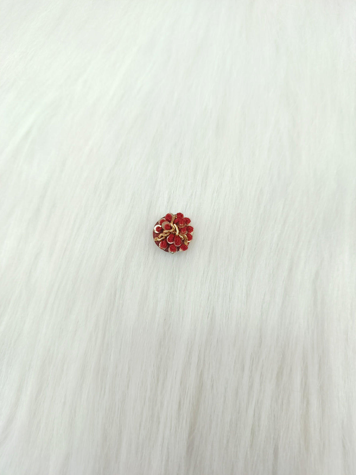 Zardosi and Embroidery handwork marun Button - LH B143