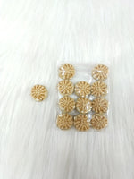 Zardosi and Embroidery handwork beige Button - LH B155