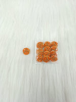 Zardosi and Embroidery handwork orange Button - LH B145