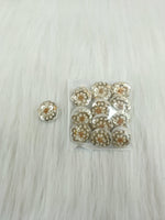 Embroidery and sequence handwork off white Button - LH B124