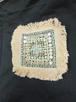 Boho handwork light blue with off white patch - LH D15