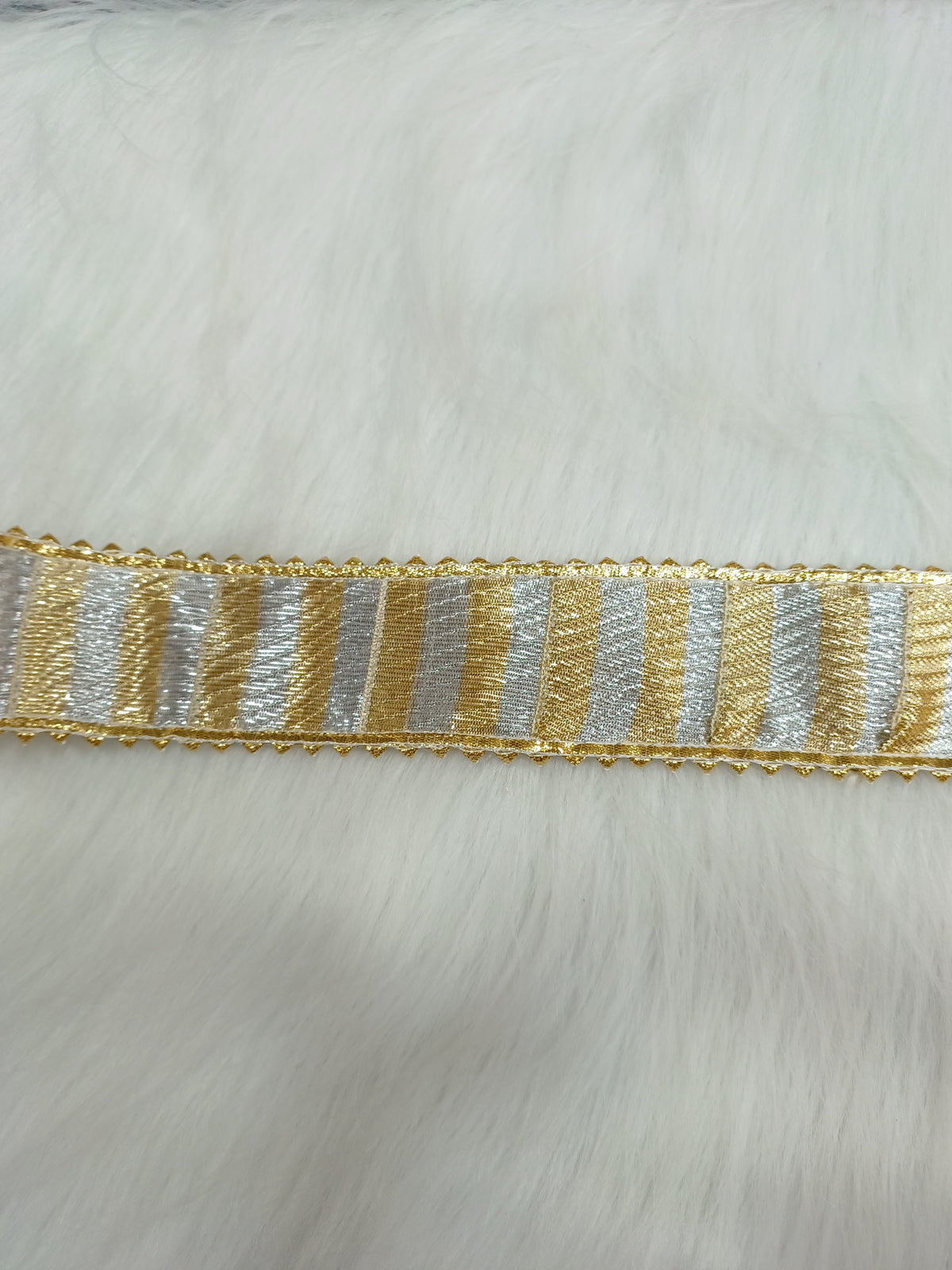 Gota Patti work gold and silver lace - LH A67