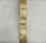 Gold silver and Rose gold gota Patti work lace - LH A65